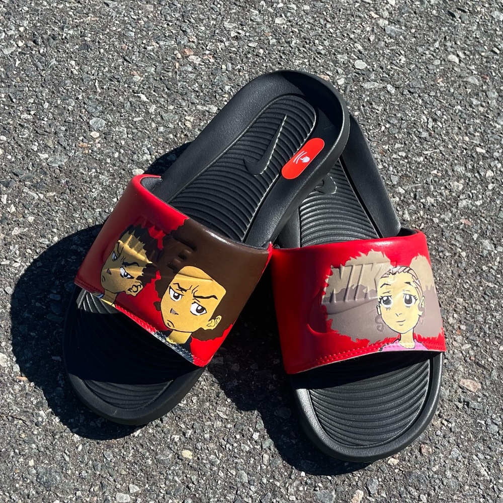 Boondocks custom Nike slides